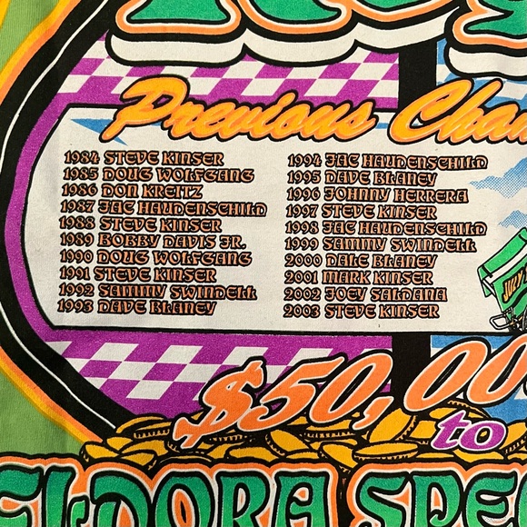 Vintage 2004 Kings Royal Sprint Car Racing T Shirt Eldora Speedway Ohio Size XL - Picture 9 of 13